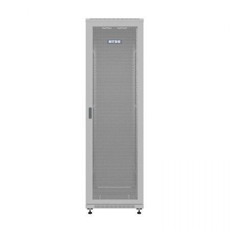 Шкаф напольный универсальный серверный NTSS R 32U 600х800мм, 4 профиля 19, двери перфорированная и сплошная металл, боковые стенки съемные, регулируем