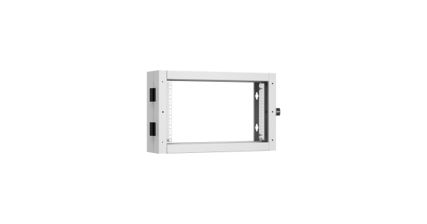 Пристенная поворотная секция NIKOMAX 19", 6U, Ш600хВ370хГ156мм, 1 пары L-образных монтажных направляющих, серый RAL 7035.