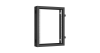 Пристенная поворотная секция NIKOMAX 19", 15U, Ш600хВ770хГ156мм, 1 пары L-образных монтажных направляющих, черный RAL 9005.