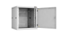 Настенный разборный шкаф NIKOMAX 19", 12U, металлическая дверь, Ш600хВ636хГ600мм, 2 пары монтажных направляющих, серый