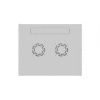 Шкаф настенный телекоммуникационный NTSS LIME 12U 550х600х635мм, 2 профиля 19, дверь стеклянная, боковые стенки несъемные, разобранный, серый RAL 7035