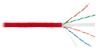 Кабель NIKOMAX U/UTP 4 пары, Кат.6 (Класс E), тест по ISO/IEC, 250МГц, одножильный, BC (чистая медь), 23AWG (0,55мм), полимерный материал нг(А)-HF, внутренний, зеленый, 211м - гарантия: 5 лет / 15 лет системная