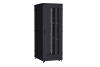 Напольный шкаф NIKOMAX серии TFA-R 19", 42U, дверь со стеклом и металлическая, металлические двухуровневые стенки, Ш800хВ2114хГ1000мм, в разобранном виде, черный