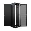 Шкаф напольный универсальный серверный NTSS R 42U 600х600мм, 4 профиля 19, двери перфорированная и сплошная металл, боковые стенки съемные, регулируем