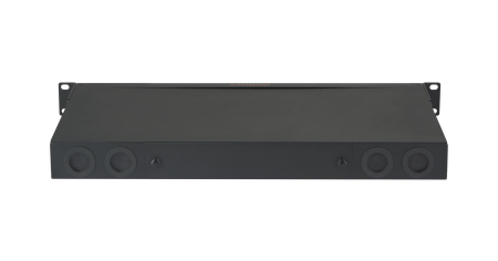 Оптический кросс NIKOMAX 19" серии CM, 1U, до 4 кассетных модулей/ панелей, фиксированный, черный