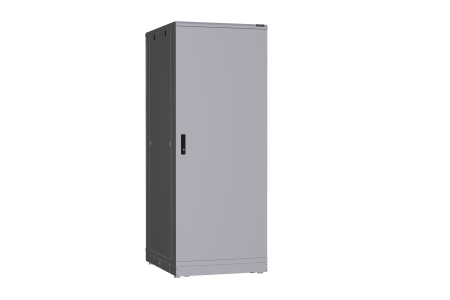 Напольный шкаф NIKOMAX серии TFR-R2 19", 42U, металлические двери, металлические стенки, Ш800хВ2010хГ1000мм, в разобранном виде, серый