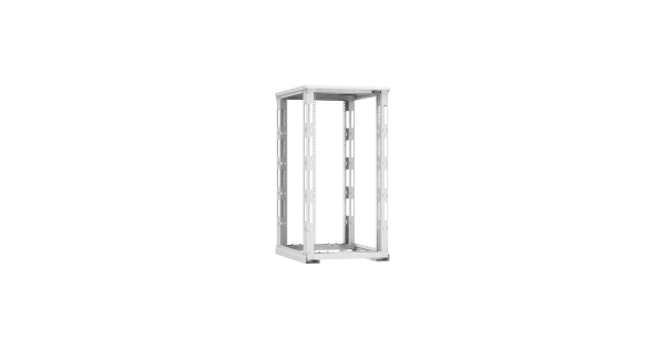 Монтажная стойка NIKOMAX двухрамная с разборной рамой 19", 24U, Ш600xВ1195xГ800мм, с крышей, в разобранном виде, серый