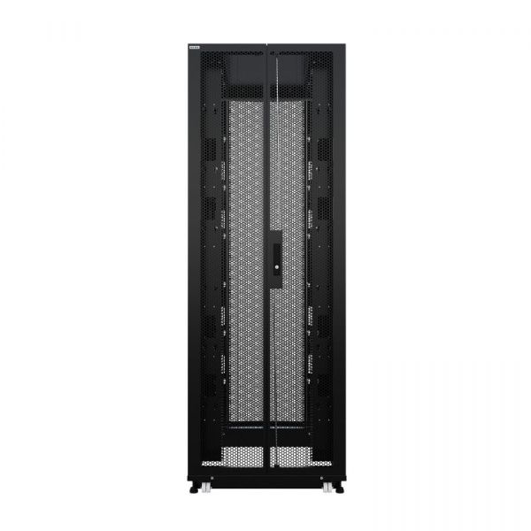 Шкаф напольный для ЦОД серверный NTSS ПРОЦОД PC 42U 800х1070мм, 4 профиля 19, двойные боковые стенки, панель потолка с вводами, без панели пола, двери