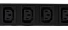 Блок  контролируемых электрических розеток NIKOMAX, SW - Switched, (включение и отключение каждой розетки, измерение общего потребления и отправка показаний через LAN), 19", 8 розеток C13, макс. нагрузка 16 А, шнур питания 2 м., вилка С20, цифровое измере