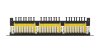 Коммутационная панель NIKOMAX 19", 0,5U, 24 порта, Кат.6 (Класс E), 250МГц, RJ45/8P8C, 110/KRONE, T568A/B, неэкранированная, с органайзером, черная - гарантия: 5 лет расширенная / 25 лет системная