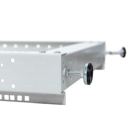 Стойка серверная NTSS OR двухрамная 45U 600-1000мм, комплект ножек, серый RAL 7035