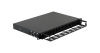 Оптический кросс NIKOMAX 19" Premium Line, 1U, до 48 SC (24 Duplex SC адаптера) порта или 96 LC (24 Quadro LC адаптера) портов, выдвижной, со съёмной полкой, черный