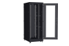 Напольный шкаф NIKOMAX серии TFA-R 19", 42U, дверь со стеклом и металлическая, металлические двухуровневые стенки, Ш800хВ2114хГ1000мм, в разобранном виде, черный