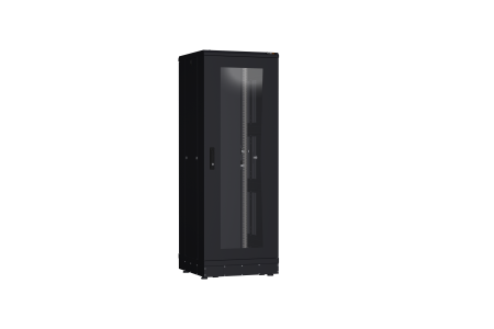 Напольный шкаф NIKOMAX серии TFR-R2 19", 33U, дверь со стеклом и металлическая, металлические стенки, Ш600хВ1702хГ600мм, в разобранном виде, черный