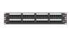 Коммутационная панель NIKOMAX 19", 2U, 48 портов, Кат.5e (Класс D), 100МГц, RJ45/8P8C, 110/KRONE, T568A/B, неэкранированная, с органайзерами, черная - гарантия: 5 лет расширенная / 25 лет системная