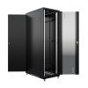 Шкаф напольный универсальный серверный NTSS R 42U 800х1000мм, 4 профиля 19, двери стекло и сплошная металл, боковые стенки съемные, регулируемые опоры