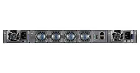 Управляемый коммутатор уровня ядра сети NIKOMAX, L3, 48*10 Гбит/с SFP+, 2*40 Гбит/с QSFP+, 4*40/100 Гбит/с QSFP28, 1 RJ45 консольный порт, 1 MGMT, 2*Блока питания hot-swap AC 220В