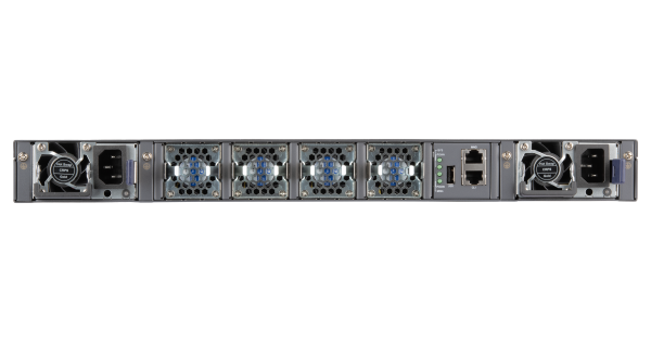 Управляемый коммутатор уровня ядра сети NIKOMAX, L3, 48*10 Гбит/с SFP+, 2*40 Гбит/с QSFP+, 4*40/100 Гбит/с QSFP28, 1 RJ45 консольный порт, 1 MGMT, 2*Блока питания hot-swap AC 220В