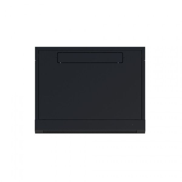 Шкаф настенный телекоммуникационный NTSS W 6U 600х600х370мм, 2 профиля 19, дверь стеклянная, боковые стенки съемные, задняя стенка, разобранный, черны