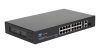 Коммутатор NETLAN, неуправляемый, 16*10/100Мбит/с PoE (af/at), 2*10/100/1000Мбит/с RJ45, 1*100/1000Мбит/с SFP, DC52V/4.8A, PoE бюджет 250W