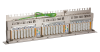 Коммутационная панель NIKOMAX 19", 1U, 48 портов, Кат.6, RJ45/8P8C, 110/KRONE, T568A/B, полный экран, с органайзером, металлик, гарантия: 5 лет расширенная / 25 лет системная