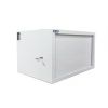 Шкаф настенный антивандальный пенал NTSS WAP 6U 600×400мм, 2 профиля 19, сварной, серый RAL 7035