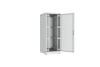 Напольный шкаф NIKOMAX серии TFR-R2 19", 42U, двери перфорированные, одностворчатая и двустворчатая, металлические стенки, Ш800хВ2010хГ1000мм, в разобранном виде, серый