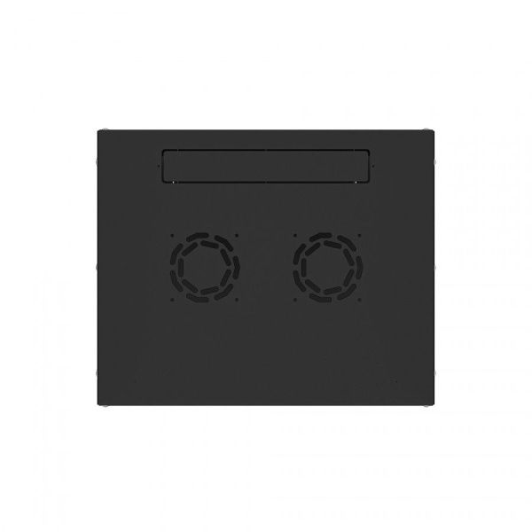 Шкаф настенный телекоммуникационный NTSS LIME 15U 550х600х770мм, 2 профиля 19, дверь стеклянная, боковые стенки несъемные, разобранный, черный RAL 900