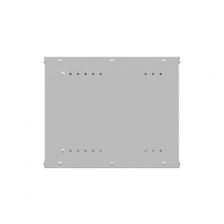Шкаф настенный телекоммуникационный NTSS LIME 15U 550х600х770мм, 2 профиля 19, дверь стеклянная, боковые стенки несъемные, разобранный, серый RAL 7035
