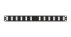 Коммутационная панель NIKOMAX 19", 1U, 24 угловых порта, Кат.5e (Класс D), 100МГц, RJ45/8P8C, 110/KRONE, T568A/B, неэкранированная, с органайзером, черная - гарантия: 5 лет расширенная / 25 лет системная