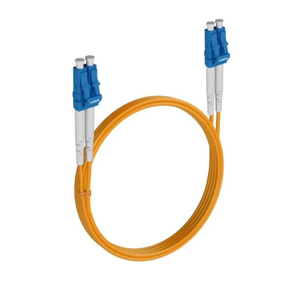Шнур оптический KOSCAB dpc LC/UPC-LC/UPC 9/125 3.0мм 2м LSZH (патч-корд)