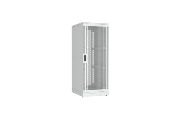 Напольный шкаф NIKOMAX серии TFR-R2 19", 42U, двери перфорированные, одностворчатая и двустворчатая, металлические стенки, Ш800хВ2010хГ1000мм, в разобранном виде, серый