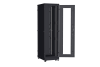 Напольный шкаф NIKOMAX серии TFA-R 19", 42U, дверь со стеклом и металлическая, металлические стенки, Ш600хВ2114хГ800мм, в разобранном виде, черный