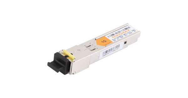 Модуль NIKOMAX SFP, 1.25 Гбит/с, WDM, 1 ОВ, SM, 1xSC, Tx:1550/Rx:1310 нм, DDM, 8 дБ (до 3 км)