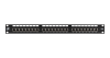 Коммутационная панель NETLAN 19", 1U, 24 порта, Кат.6 (Класс E), 250МГц, RJ45/8P8C, 110/KRONE, T568A/B, экранированная, черная