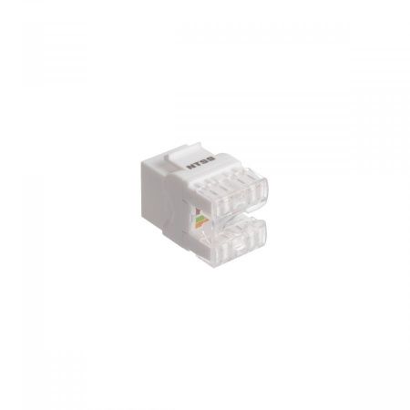 Розеточный модуль Keystone NTSS UTP RJ45 cat.6, 180 градусов, белый