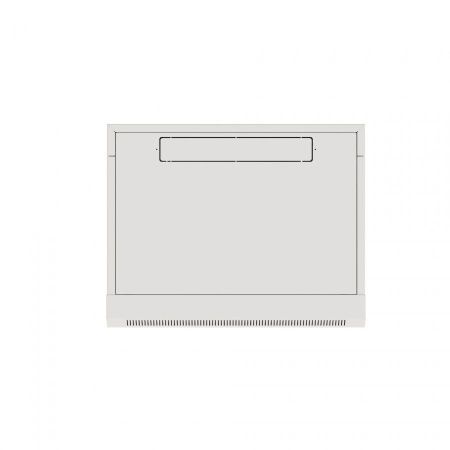 Шкаф настенный телекоммуникационный NTSS W 6U 600х450х370мм, 2 профиля 19, дверь сплошная металл, боковые стенки съемные, разобранный, серый RAL 7035