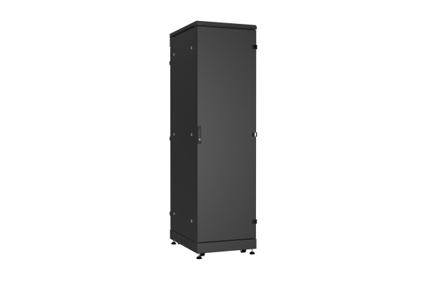 Напольный шкаф NIKOMAX 19", 42U, промышленный, цельнометаллические двери, степень защиты IP54, Ш600хВ2070хГ800мм, черный