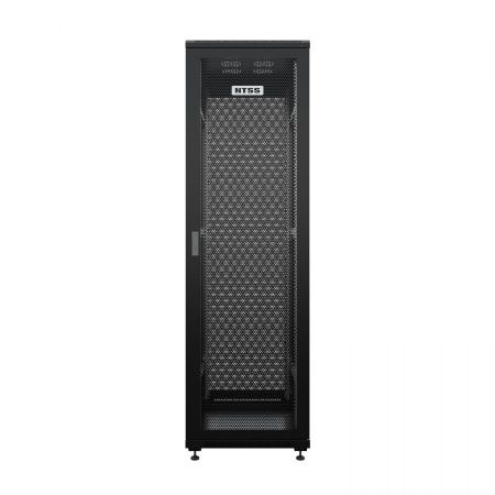 Шкаф напольный универсальный серверный NTSS R 47U 600х1000мм, 4 профиля 19, двери перфорированная и перфорированная, боковые стенки съемные, регулируе