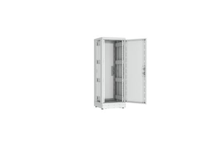 Напольный шкаф NIKOMAX серии TFR-R2 19", 33U, перфорированные двери, металлические стенки, Ш600хВ1702хГ600мм, в разобранном виде, серый