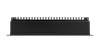 Коммутационная панель NETLAN 19", 1U, 24 порта, Кат.6 (Класс E), 250МГц, RJ45/8P8C, 110/KRONE, T568A/B, экранированная, черная