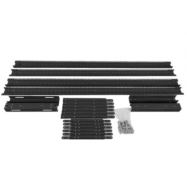 Стойка серверная NTSS OR двухрамная 24U 600-1000мм, комплект ножек, черный RAL 9005