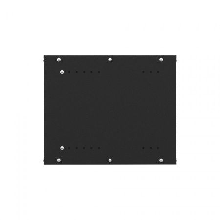 Шкаф настенный телекоммуникационный NTSS LIME 6U 550х450х370мм, 2 профиля 19, дверь сплошная металл, боковые стенки несъемные, разобранный, черный RAL
