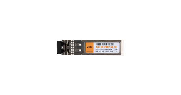 Модуль NIKOMAX SFP28, 25 Гбит/с, Duplex, 2 ОВ, МM, 2xLC, Tx:850/Rx:850 нм, DDM, 1.9 дБ (до 100 м)