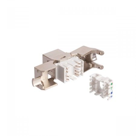 Розеточный модуль NTSS PREMIUM Keystone RJ45 FTP CAT5e 180 градусов безинструментальный белый ver2