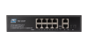 Коммутатор NETLAN, неуправляемый, 8*10/100/1000Мбит/с PoE (af/at), 2*10/100/1000Мбит/с RJ45, 1*100/1000Мбит/с SFP, DC52V/2.3A, PoE бюджет 120W