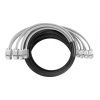 Кабельная сборка NTSS PREMIUM 6pc, U/FTP CAT6A, оконцована разъемами KEYSTONE RJ45 FTP CAT6A, заделка в чулке, вывод 0.6м, длина 21м, LSZH, серый