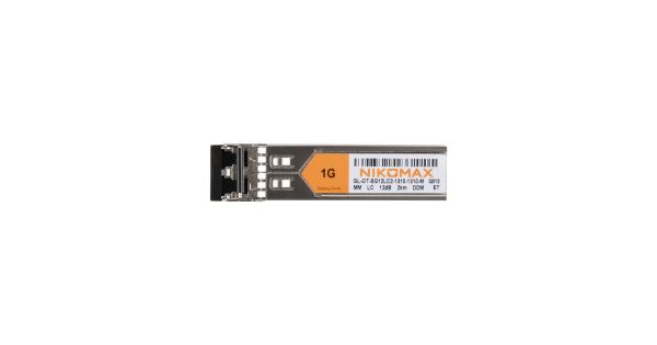 Модуль NIKOMAX SFP, 1.25 Гбит/с, Duplex, 2 ОВ, MM, 2xLC, Tx:1310/Rx:1310 нм, DDM, 12 дБ (до 2 км)