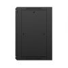 Шкаф настенный телекоммуникационный NTSS W 15U 600х450х770мм, 2 профиля 19, дверь стеклянная, боковые стенки съемные, задняя стенка, разобранный, черн
