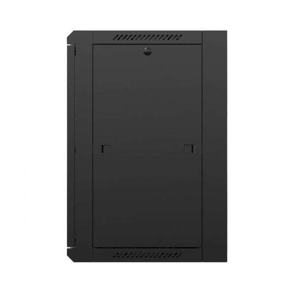 Шкаф настенный телекоммуникационный NTSS W 15U 600х450х770мм, 2 профиля 19, дверь стеклянная, боковые стенки съемные, задняя стенка, разобранный, черн